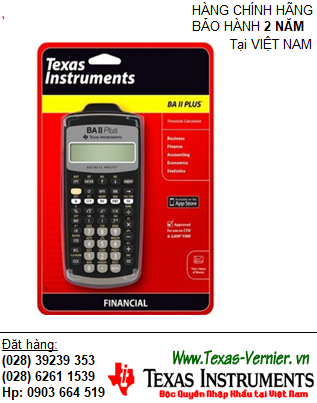 TEXAS BAII PLUS, Máy tính tài chánh thi CFA Texas Instruments BAII PLUS